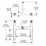 Safety Stand A110 Dimensions