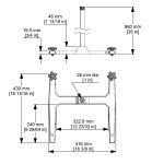 System Stand A113 Dimensions