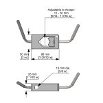 Fastening Clamp A122 Dimensions