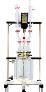 Reaction system with Caframo stirrer