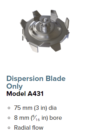 A431 Dispersion Blade